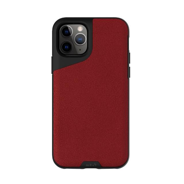 【Mous】Contour 天然材質防摔保護殼-緋紅皮革(iPhone 11 Pro 5.8吋)
