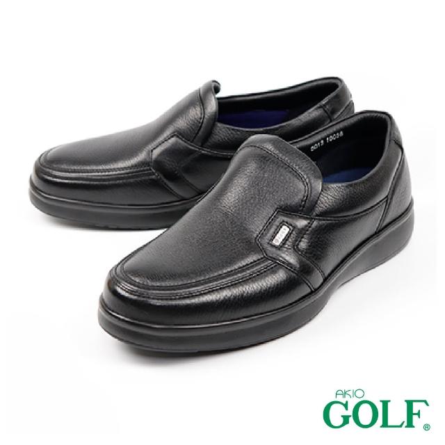【Golf】日本4E寬楦手工氣墊休閒鹿皮鞋(黑色 GF5013-BL)
