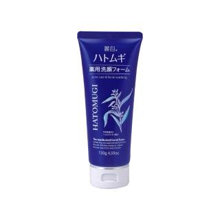 【日本】麗白 薏仁高效保濕洗面乳130g(藍)