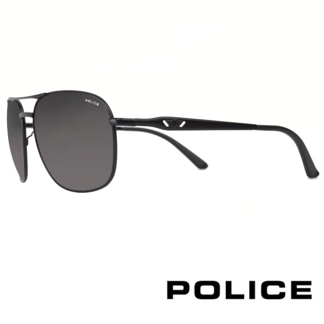 【POLICE】義大利經典百搭款太陽眼鏡(黑 POS8846-0531)