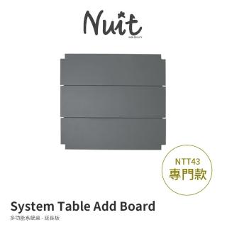 【NUIT 努特】鋁合金系統桌 3片連接板 摺疊桌 拼接桌 非SP 非IGT 適用於 艾菲爾 普羅旺斯(NTT40-3)