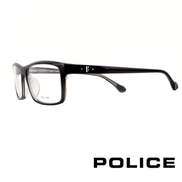 【POLICE】義大利經典設計款光學眼鏡(黑 POV1846-01AL)