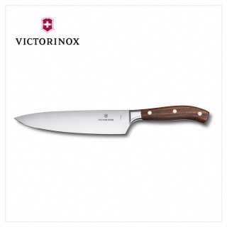 【VICTORINOX 瑞士維氏】20cm 紫檀木柄 頂級鍛造主廚刀(7.7400.20G)