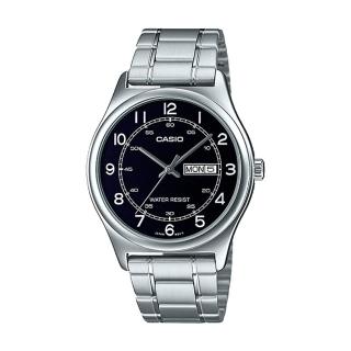 【CASIO 卡西歐】指針男錶 不鏽鋼錶帶 星期日期 防水(MTP-V006D-1B2)