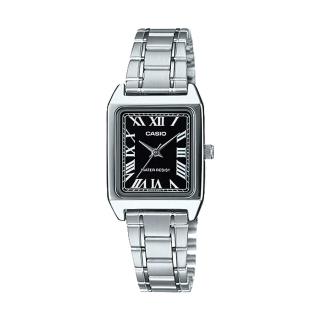 【CASIO 卡西歐】指針女錶 不銹鋼錶帶 礦物玻璃(LTP-V007D-1B)