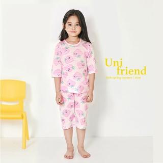 【韓國 unifriend】無螢光劑、100%有機純棉、超優質小童居家服/睡衣_小桃子(UF014)