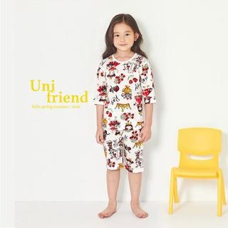 【韓國 unifriend】無螢光劑、100%有機純棉、超優質小童居家服/睡衣_玫瑰公主(UF015)