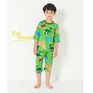 【韓國 unifriend】無螢光劑、100%有機純棉、超優質小童居家服/睡衣_恐龍王者(UF002)