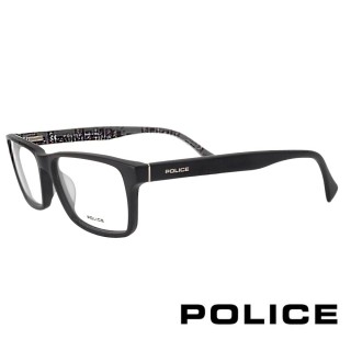 【POLICE】義大利城市風情設計師款光學眼鏡(霧面黑/墨綠 POV1865-0703)