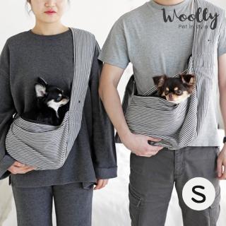 【WOOLLY】莫登寵物胸背巾-S 線條款(外出包/背巾)