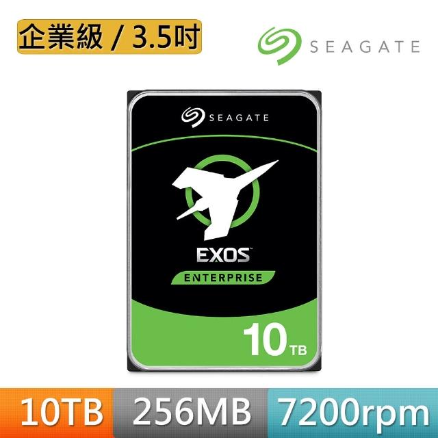 【SEAGATE 希捷】EXOS 10TB 3.5吋 7200轉 企業級內接硬碟(ST10000NM001G)