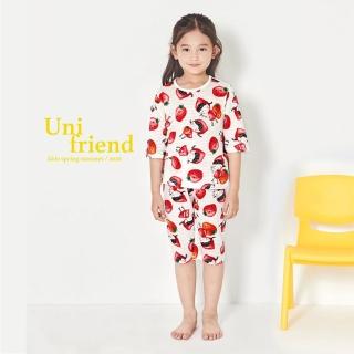 【韓國 unifriend】無螢光劑、100%有機純棉、超優質小童居家服/睡衣_水果女孩(UF012)