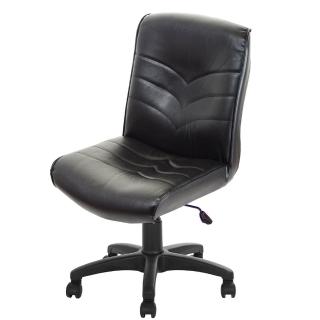 【GXG 吉加吉】短背皮面 無扶手/可後躺/塑膠腳 電腦椅(TW-1008 EK)