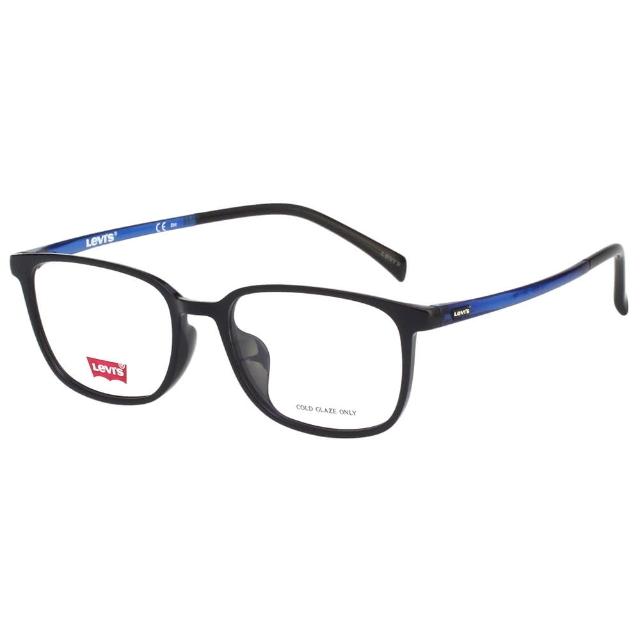 【LEVIS】Levis 光學眼鏡(黑色+藍腳LV7005F)