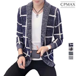 【CPMAX】韓版帥氣連帽針織衫 男毛衣連帽外套 連帽外套 針織外套 針織上衣 男毛衣外套 男針織外套(C96)