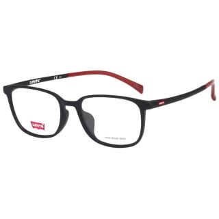 【LEVIS】Levis 光學眼鏡(黑色+紅腳LV7005F)