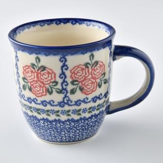 【波蘭陶】Vena 卡布其諾杯 水杯 茶杯 咖啡杯 馬克杯 300 ml 波蘭手工製(漫野薔薇系列)