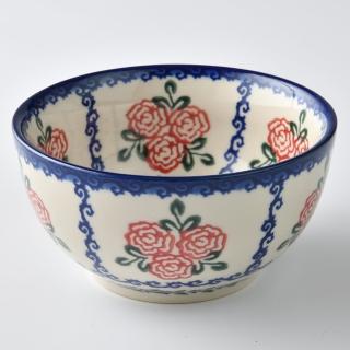 【波蘭陶】Vena 日式飯碗 餐碗 湯碗 12cm 波蘭手工製(漫野薔薇系列)