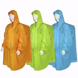 BLUEFIELD 極輕15D尼龍矽膠斗篷式連身雨衣 加大背包空間 多色可選