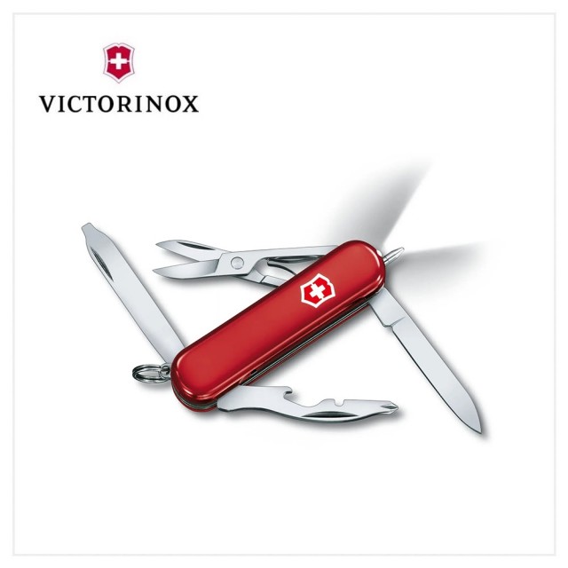 【VICTORINOX 瑞士維氏】Midnite Manager10用瑞士刀/紅(0.6366)