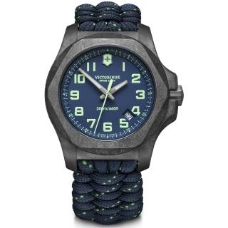 【VICTORINOX 瑞士維氏】I.N.O.X. Carbon手錶(VISA-241860 藍)