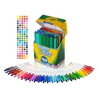 【crayola 繪兒樂】可水洗細桿彩色筆100色
