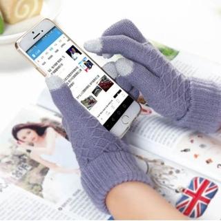 【E.City】韓版女款針織菱紋觸控戶外保暖手套(觸控保暖皆備)
