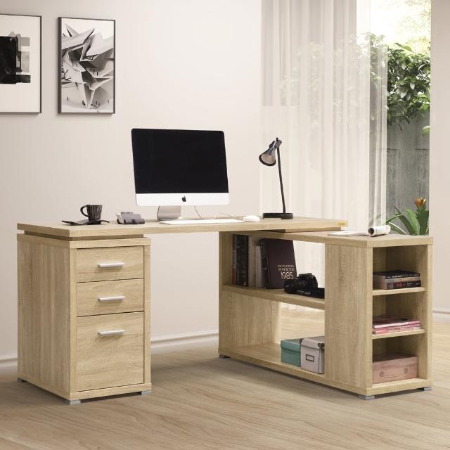【COMDESK】複合式多用途書桌/DIY組合家具(淺木色)