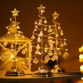 【樂邁家居】璀燦星星 聖誕樹 LED燈 居家 派對 節慶 妝台 書房 佈置 聖誕燈飾(璀燦金 / 雪白銀 雙色任選)