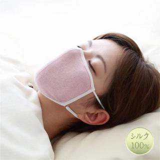 【海夫健康生活館】日本 Alphax 純蠶絲睡眠保濕口罩(2入)
