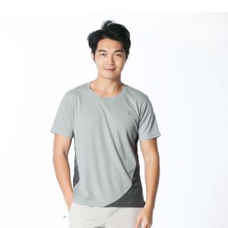 【遊遍天下】MIT男款抗UV防曬涼感吸濕排汗機能圓領衫GS2006淺灰(短袖T恤 M-5L)