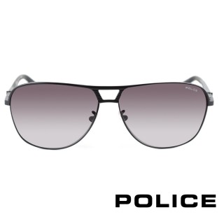 【POLICE】個性隨興★都會風格造型太陽眼鏡★(黑-POS8849-0531)