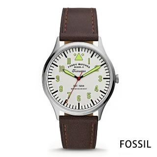 【FOSSIL】流行配色皮革男錶(FS5610)