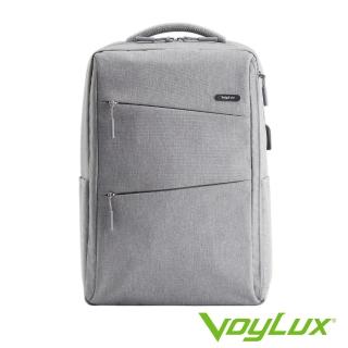 【VoyLux 伯勒仕】極簡系列幾何線條電腦後背包-35850xx(粗單尼抗撕裂耐磨布料)