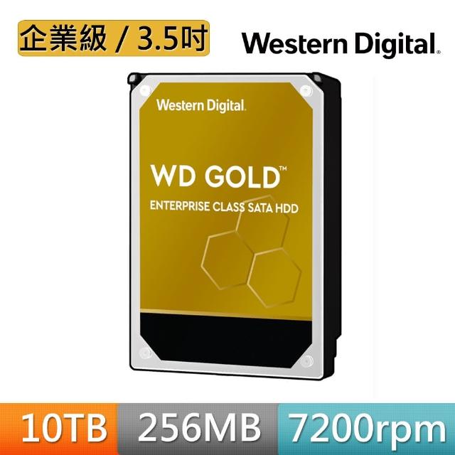 【WD 威騰】金標 10TB 3.5吋 7200轉 256MB 企業級內接硬碟(WD102KRYZ)