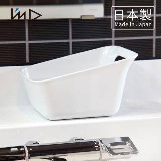 【日本岩谷Iwatani】RETTO曲面一體簡約方形浴室舀水盆-2色可選(水瓢 沐浴 盥洗 洗澡)