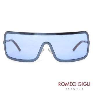 【Romeo Gigli】義大利一片式前衛款太陽眼鏡(藍-RG512-01)