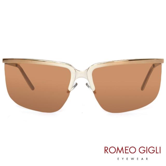 【Romeo Gigli】義大利復古魅力造型太陽眼鏡(咖-RG510-03)