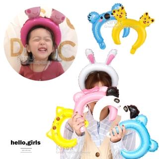 【kiret】超萌可愛卡通動物髮圈造型髮箍氣球-超值15入 生日、變裝、派對裝扮道具(髮飾 頭圈 頭飾)
