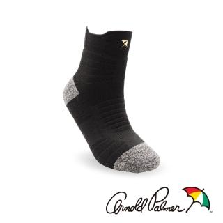 【Arnold Palmer】全方位立體壓縮運動襪-黑(運動襪/高強度運動/跑步/打球/羽球)