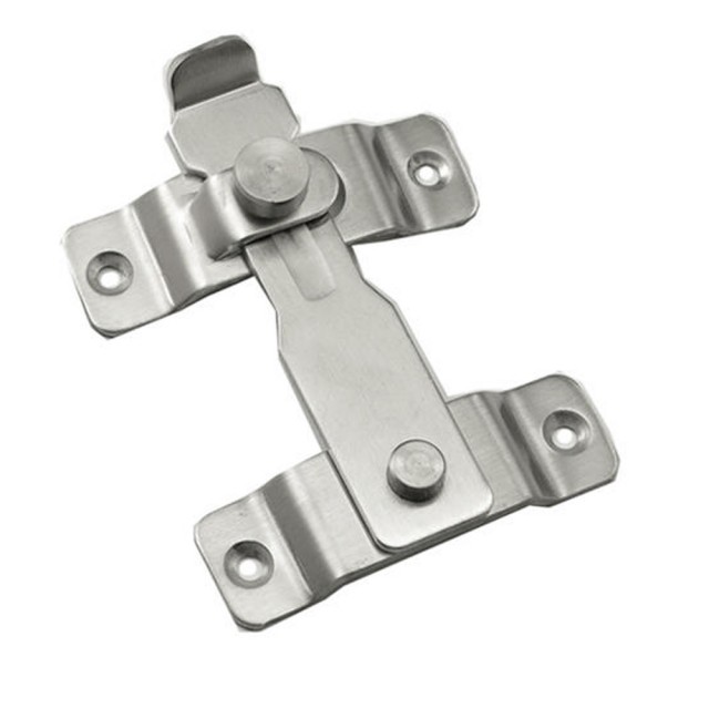HE023 不鏽鋼打掛鎖 閂長100mm 加大號 不銹鋼門栓 門閂 掛扣 門扣(白鐵雙用打掛閂 門鎖 簡易平閂)