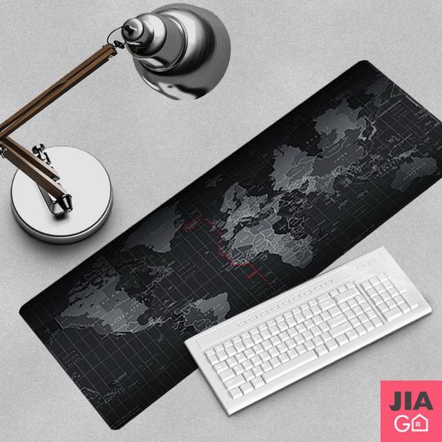 【JIAGO】世界地圖多功能滑鼠桌墊80x30cm