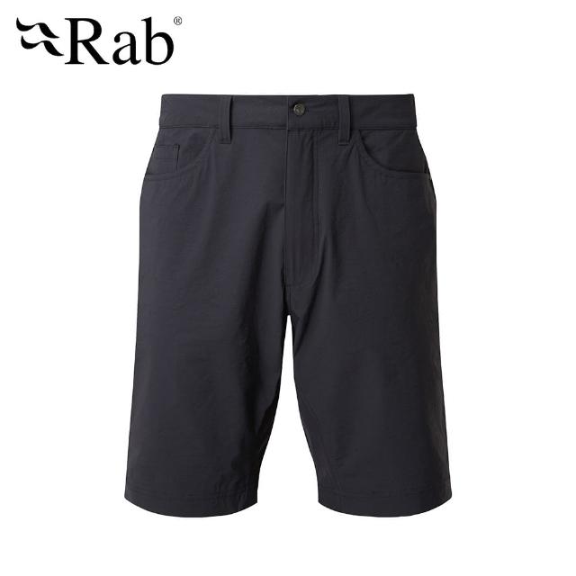 【RAB】Stryker Shorts 防潑水輕量軟殼短褲 男款 烏木灰 #QFU39