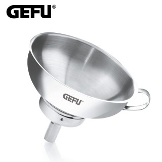 【GEFU】德國品牌不鏽鋼大小口徑過濾漏斗(14cm)