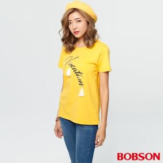 【BOBSON】女款印花縫珠上衣(28095-30)