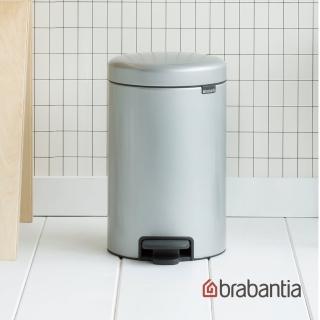【Brabantia】NEWICON環保垃圾桶(12L金屬灰)