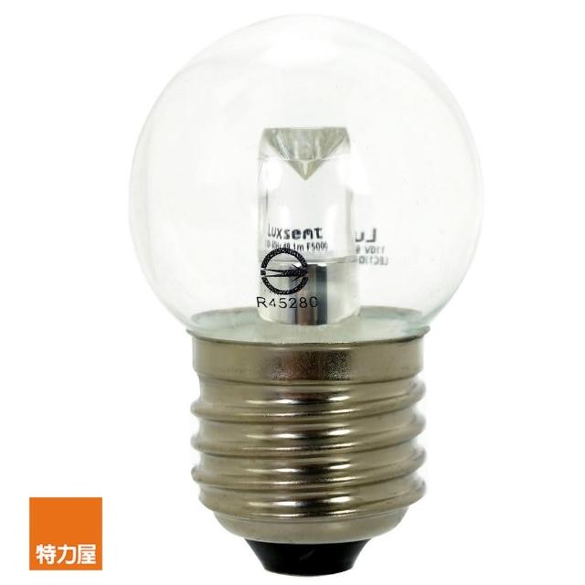 【特力屋】凌尚 LED燈泡1.2W E27 圓型 黃光