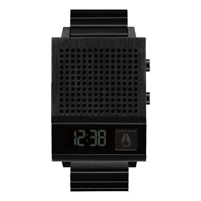 【NIXON】科技潮流方型電子腕錶-黑(A1266001)