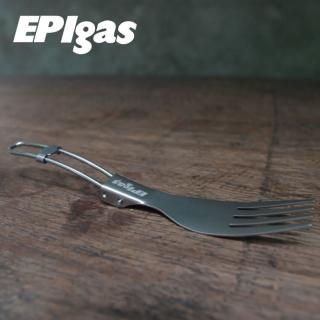 【EPIgas】鈦摺疊匙叉 T-8404(湯匙、鈦金屬、輕量化、登山露營)