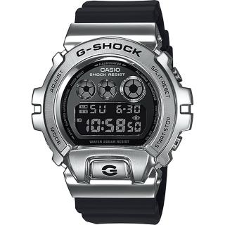 【CASIO 卡西歐】G-SHOCK DW-6900 25周年金屬手錶 女王節(GM-6900-1)